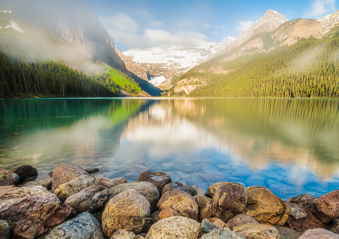 Misty Morning at Lake Louise